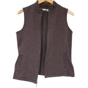Croft & barrow grey women's vest size S